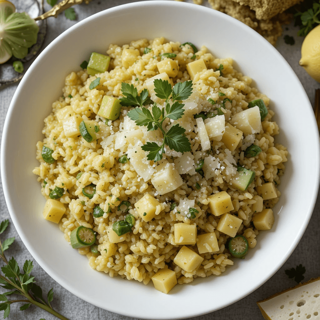 Risotto de Calabacín y Limón: Un Viaje de Sabores Italianos