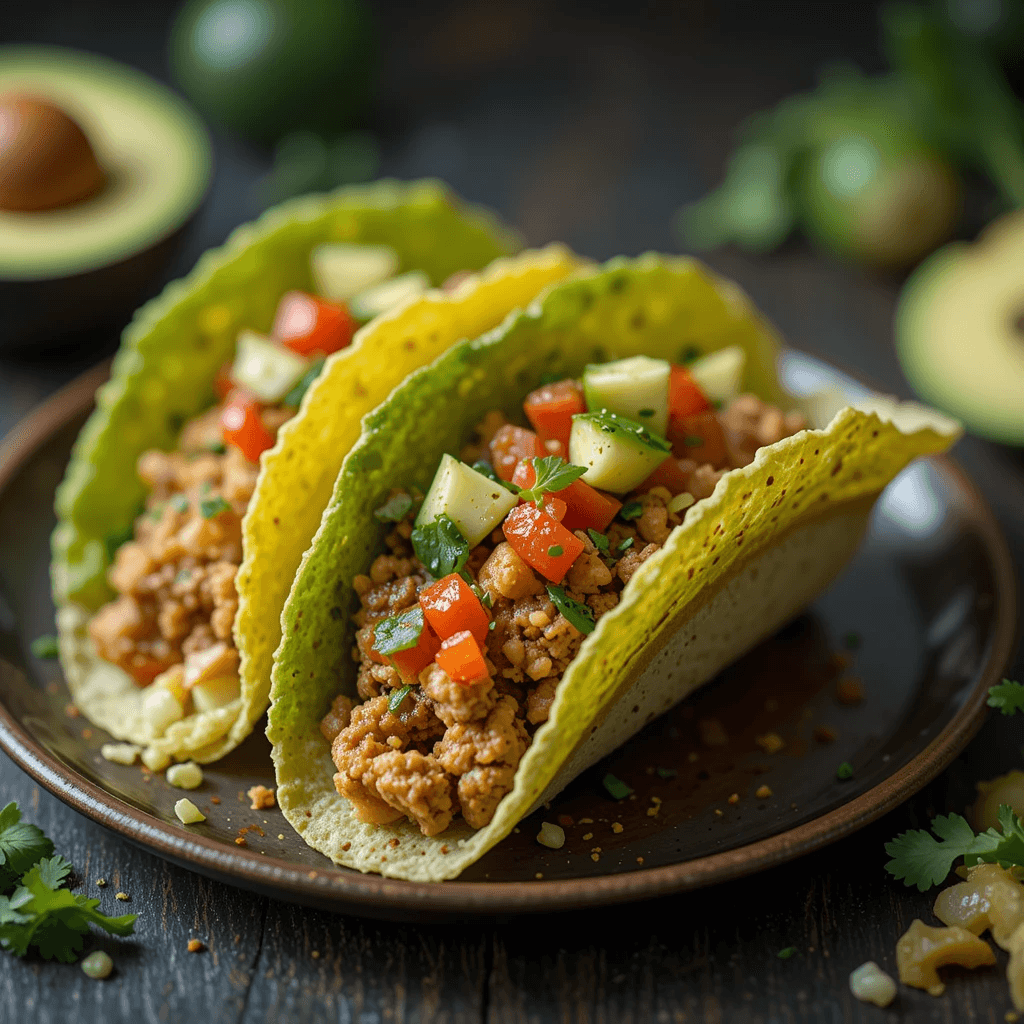 Tacos de Pollo con Tortillas de Lechuga Una Delicia Saludable y Satisfactoria