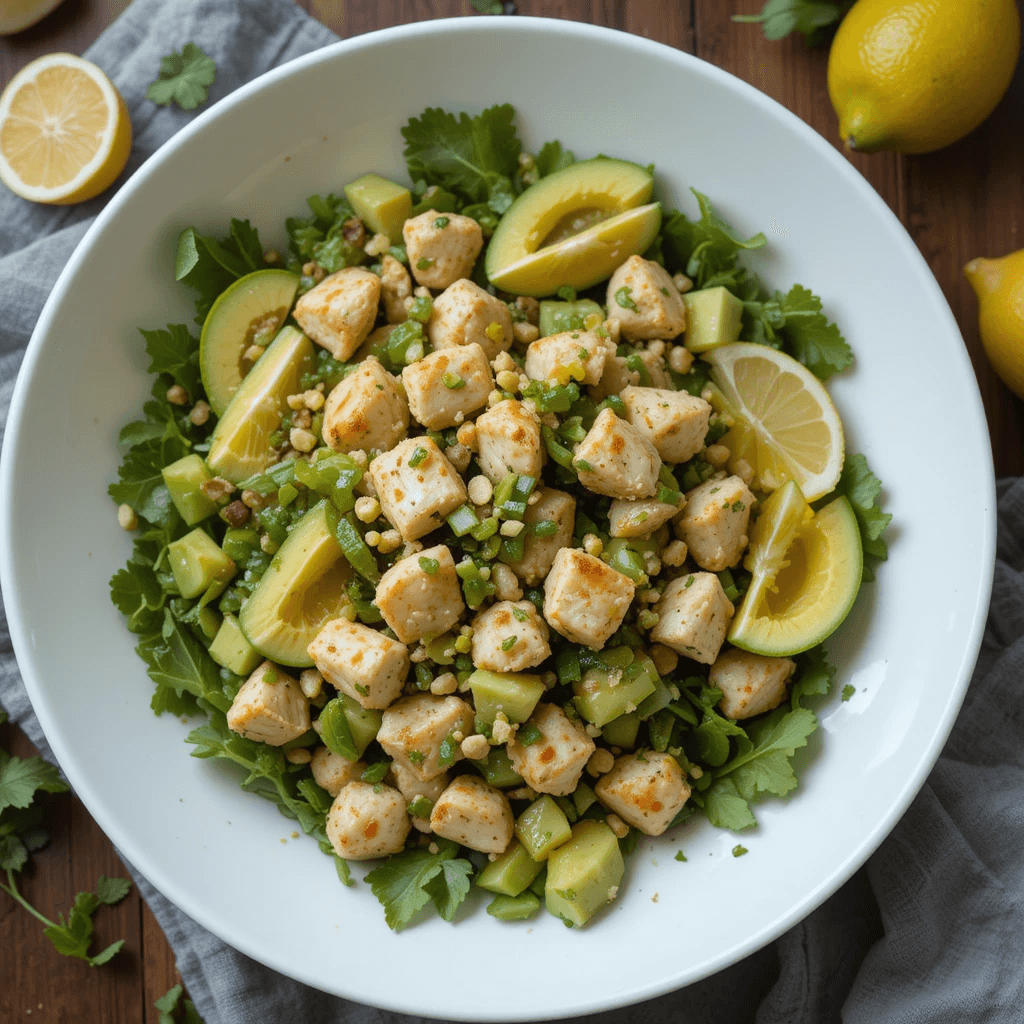Ensalada de Pollo con Aguacate y Nueces: Una Opción Saludable y Deliciosa
