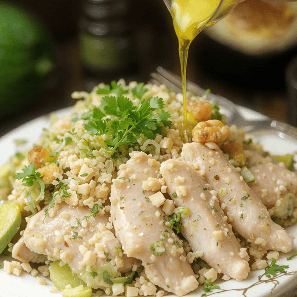Ensalada de Pollo con Aguacate y Nueces: Una Opción Saludable y Deliciosa