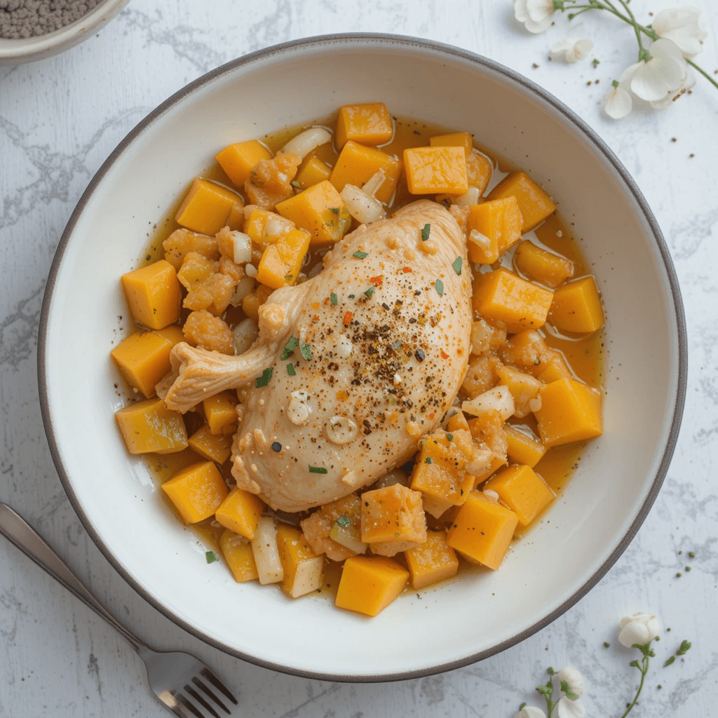 Guiso de Pollo y Calabaza: Un Plato Reconfortante y Nutritivo