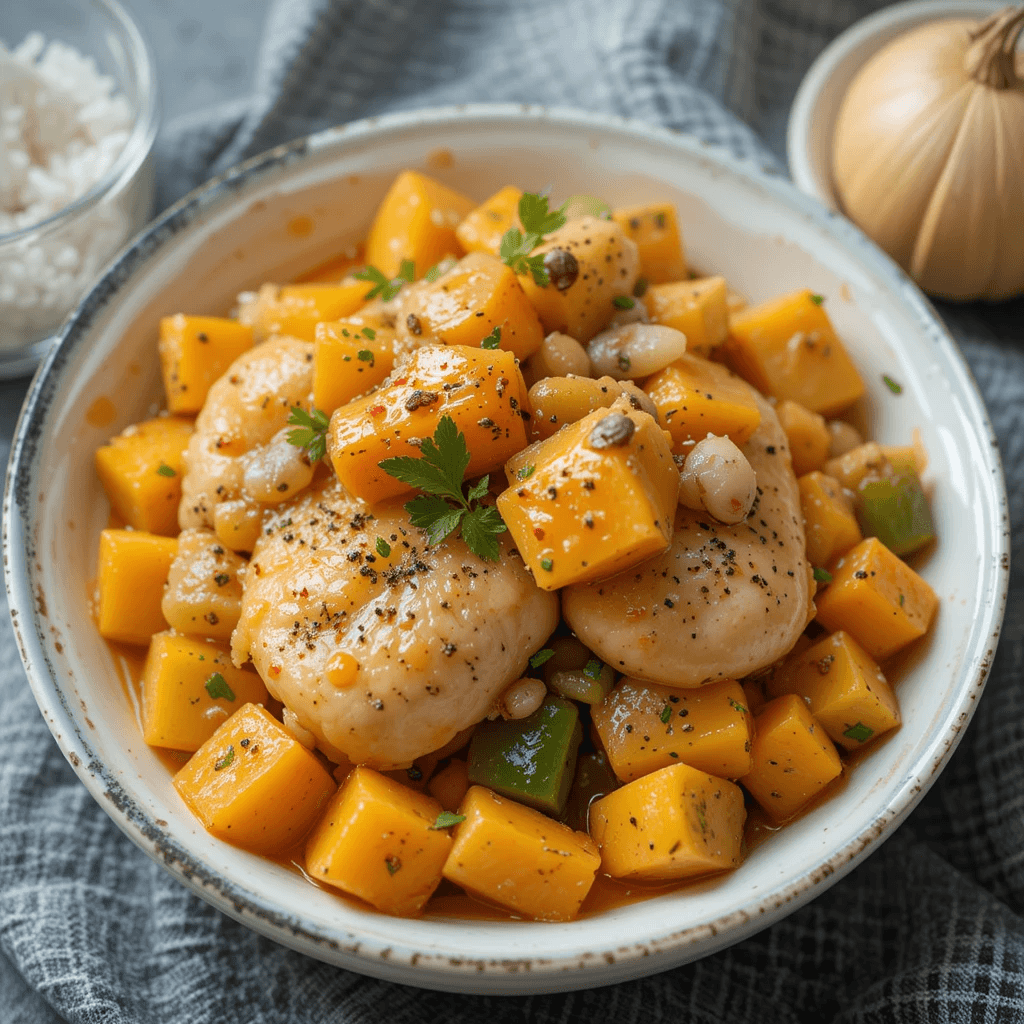 Guiso de Pollo y Calabaza: Un Plato Reconfortante y Nutritivo