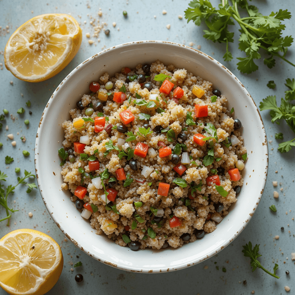 Ensalada de Quinoa y Frijoles Negros: Una Delicia Nutritiva de Bolivia