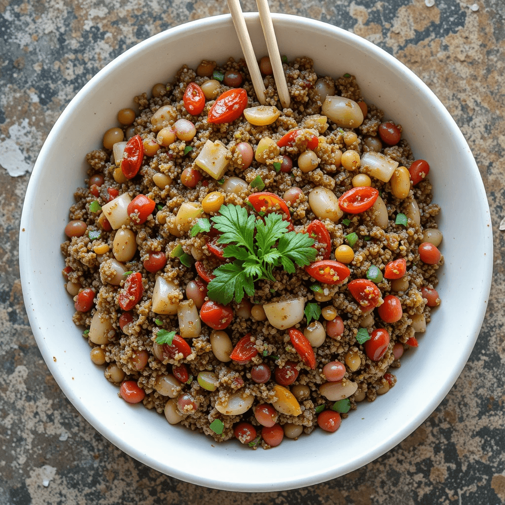 Ensalada de Frijoles y Quinoa: Un Platillo Fresco y Nutritivo de Bolivia