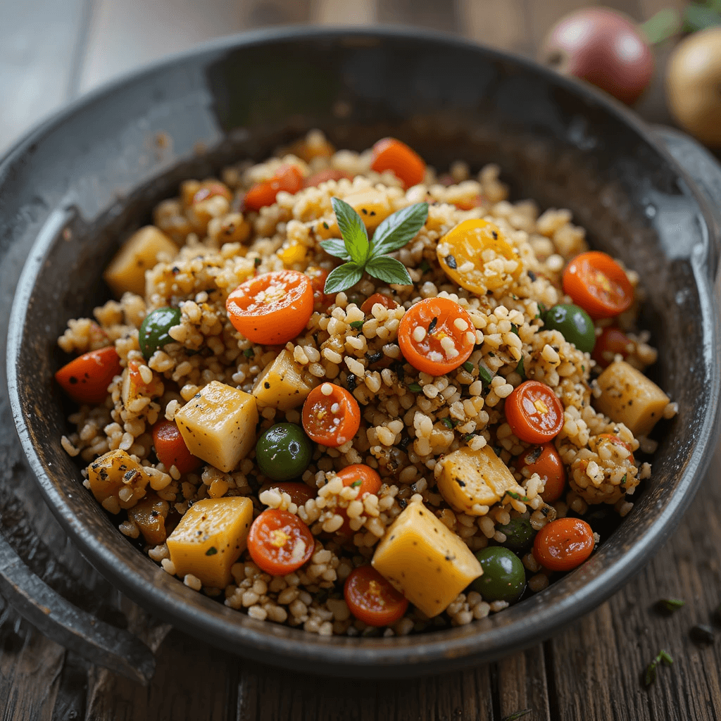 Quinoa con Verduras Asadas Un Platillo Saludable de Bolivia