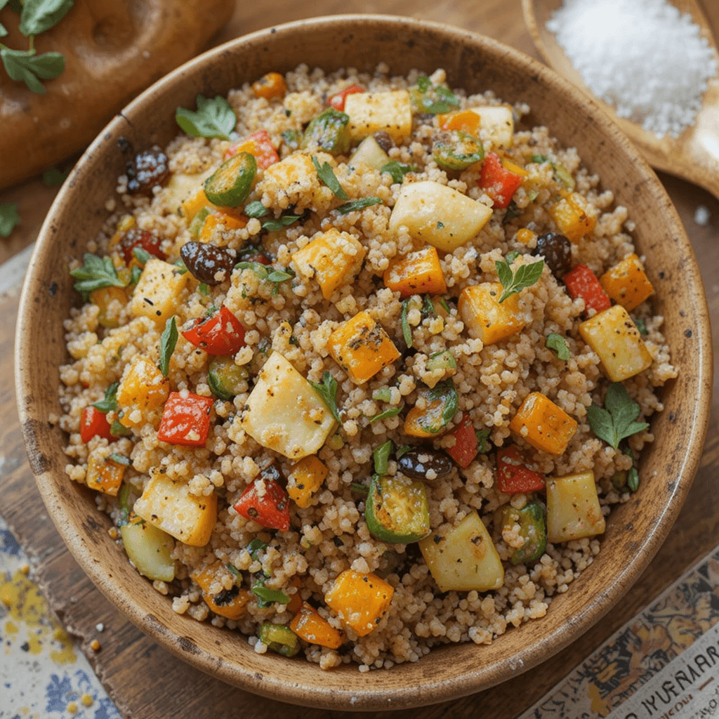 Quinoa con Verduras Asadas Un Platillo Saludable de Bolivia