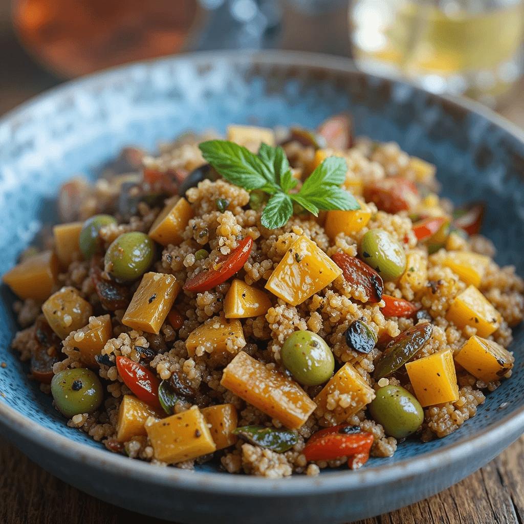 Quinoa con Verduras Asadas Un Platillo Saludable de Bolivia