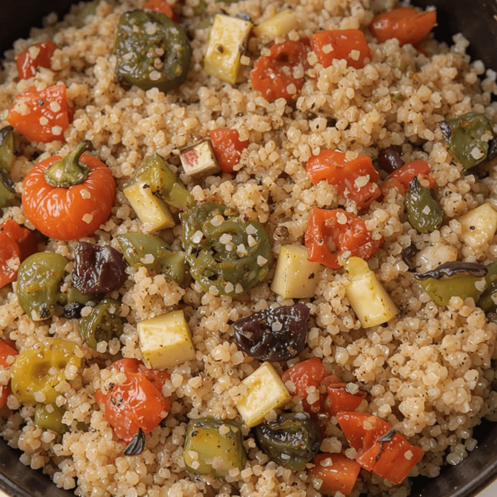 Quinoa con Verduras Asadas Un Platillo Saludable de Bolivia
