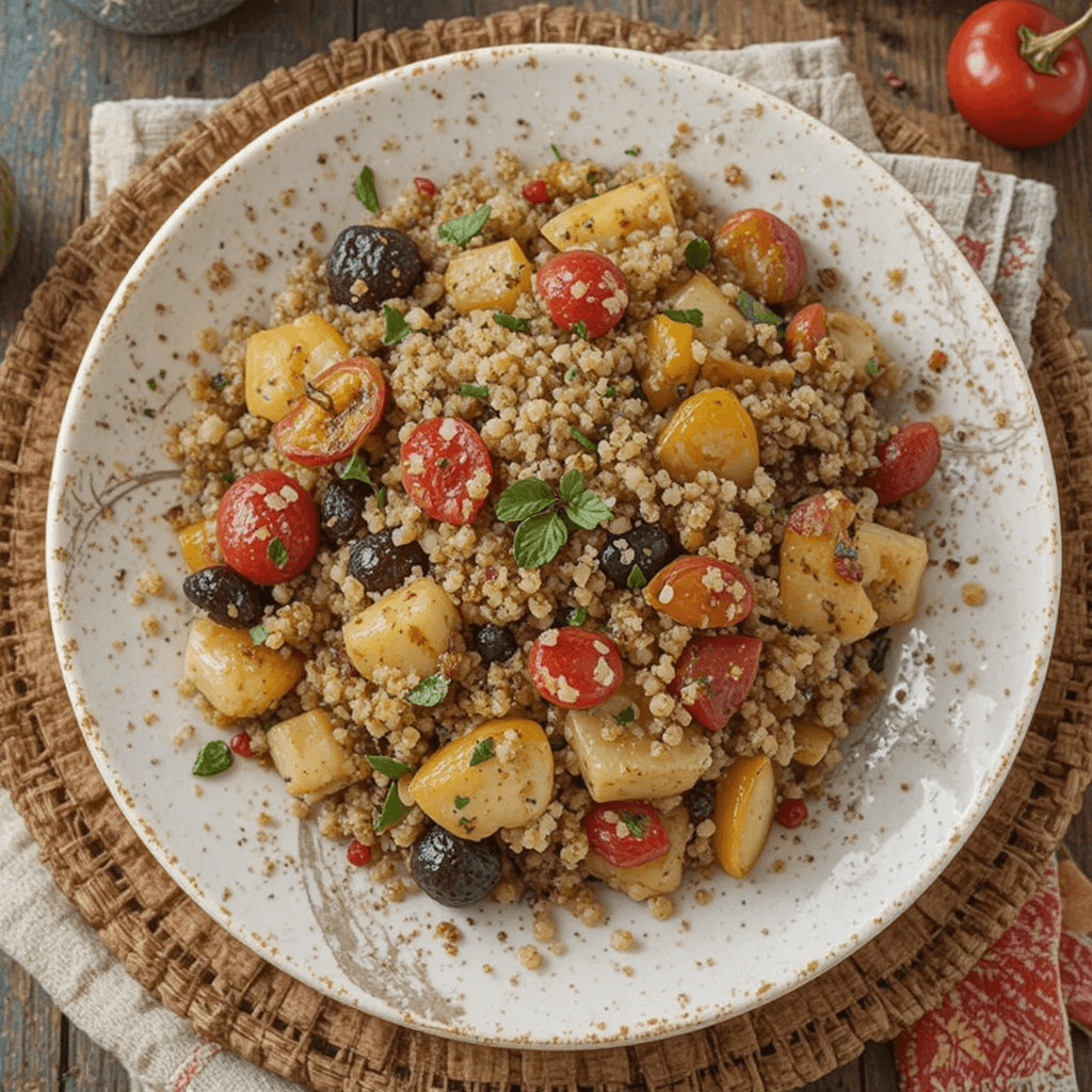 Quinoa con Verduras Asadas Un Platillo Saludable de Bolivia