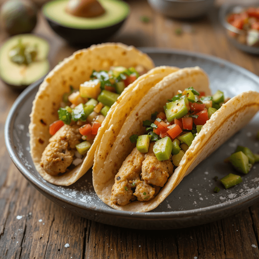 Tacos de Pollo con Tortilla de Maíz: Una Delicia de México
