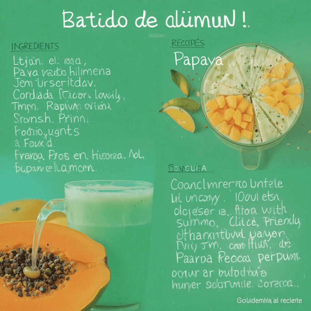 Batido de Papaya y Limón: La Bebida Refrescante de Perú