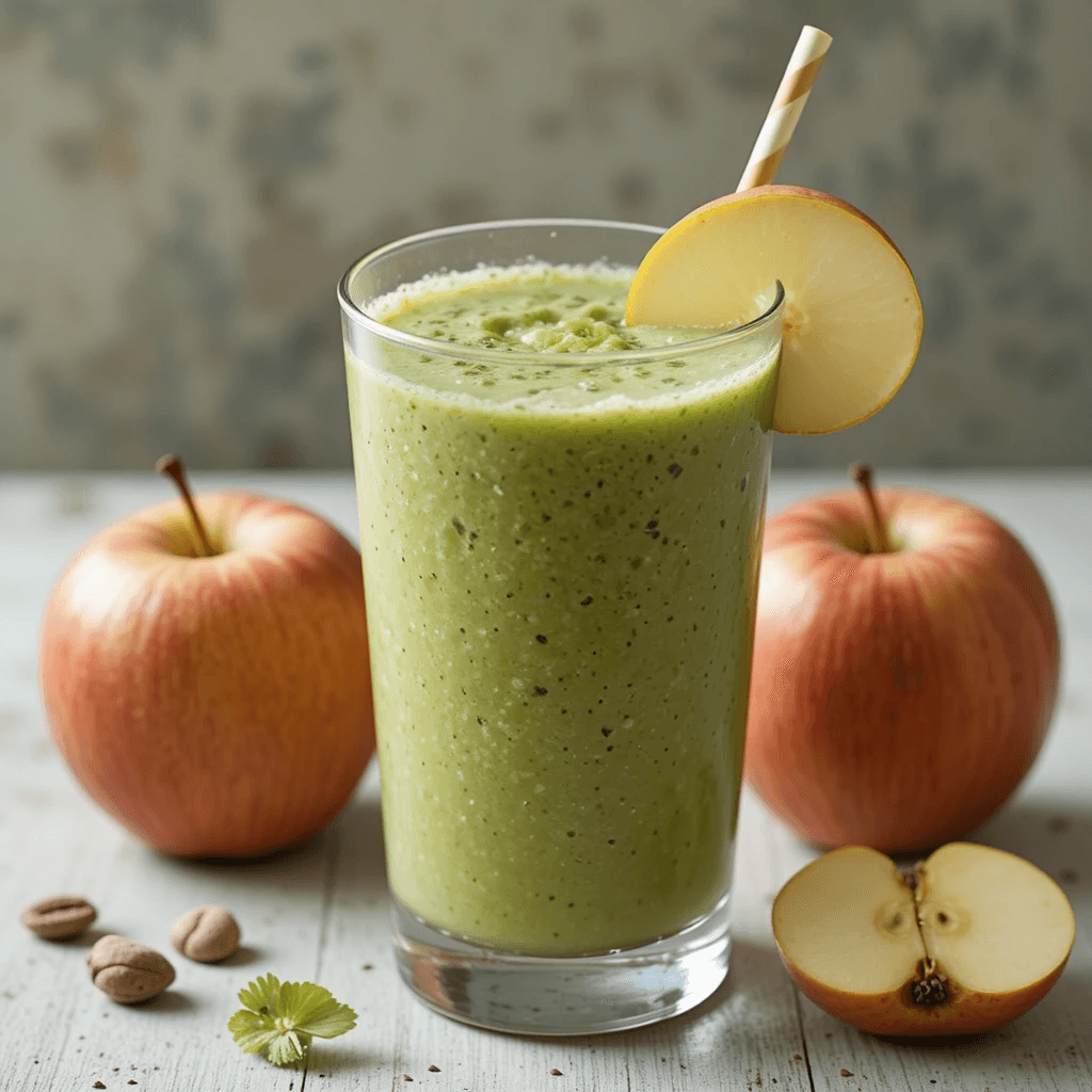 Smoothie de Espinacas y Manzana Verde Un Elixir Nutritivo Mexicano