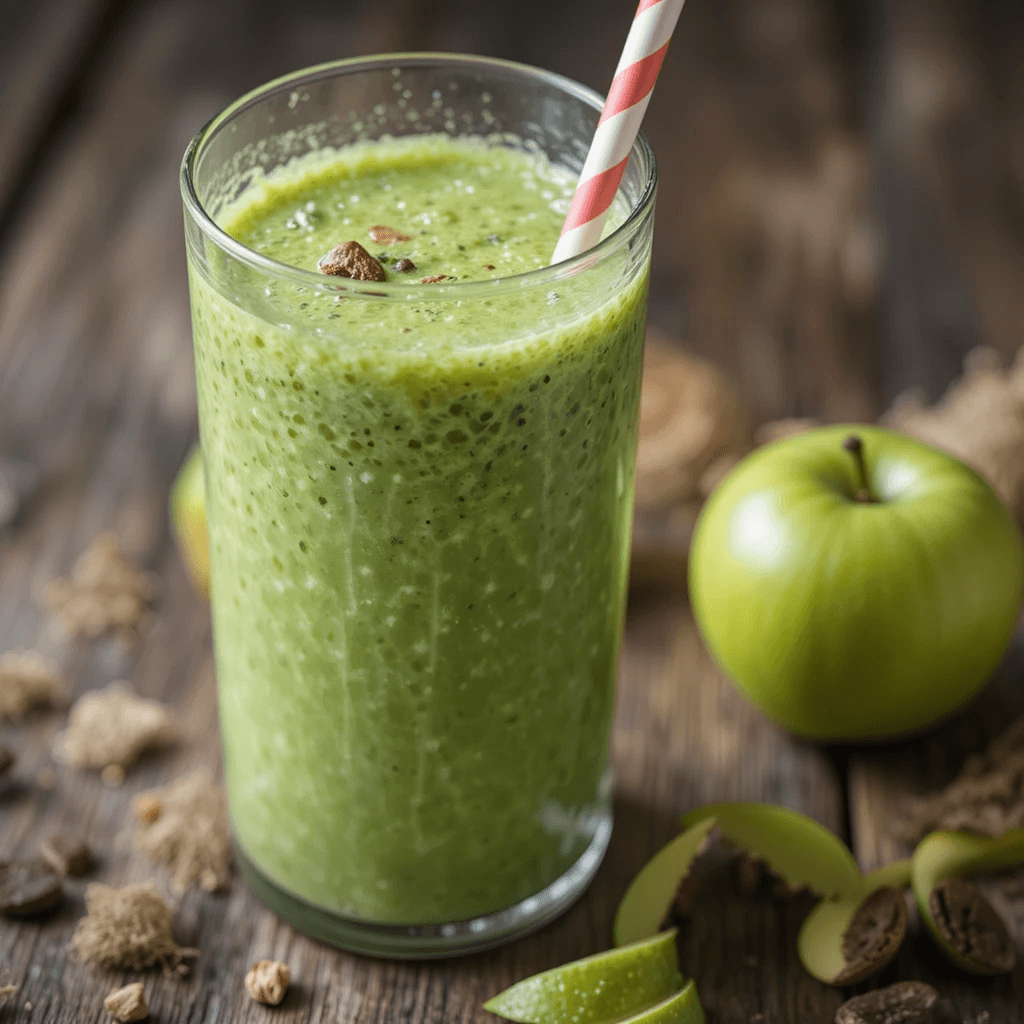 Smoothie de Espinacas y Manzana Verde Un Elixir Nutritivo Mexicano