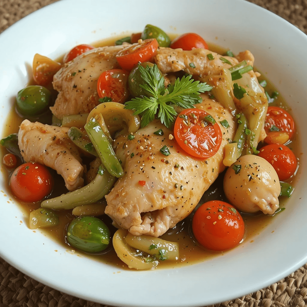Guiso de Pollo con Verduras: Un Sabor Cubano en Cada Cuchara