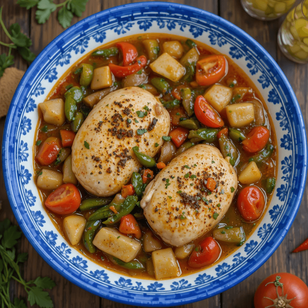 Guiso de Pollo con Verduras: Un Sabor Cubano en Cada Cuchara