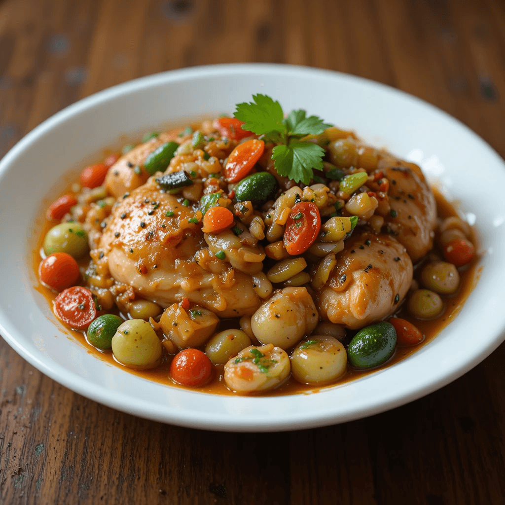 Guiso de Pollo con Verduras: Un Sabor Cubano en Cada Cuchara