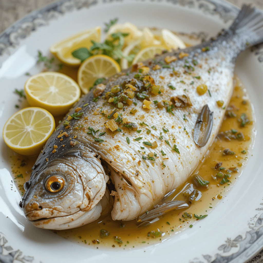 Pescado al Horno con Limón y Tomillo: Un Festín Chileno para los Sentidos