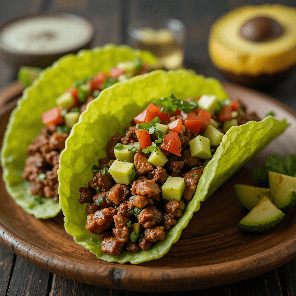 Tacos de Lechuga con Carne Asada: Un Viaje Culinario a México