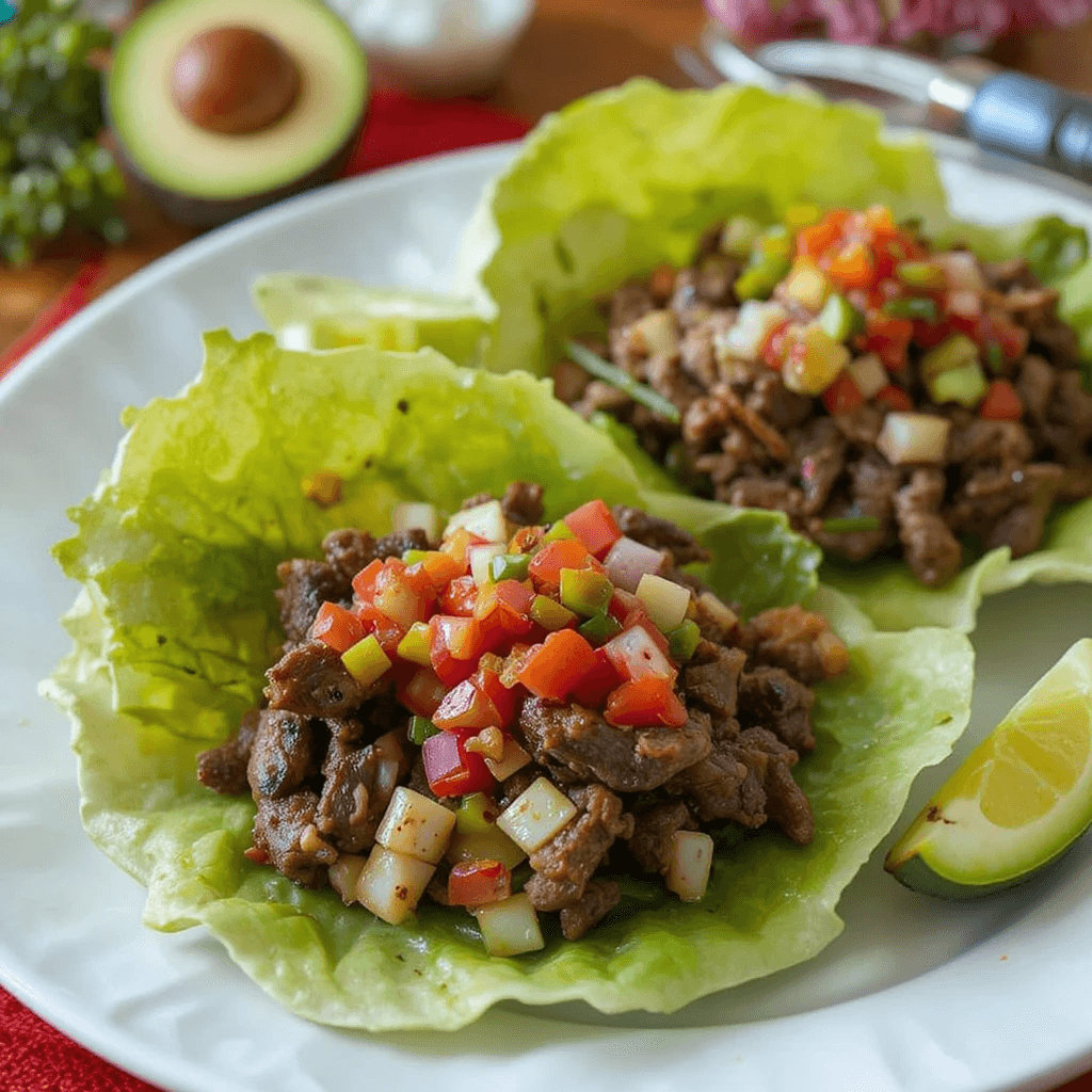 Tacos de Lechuga con Carne Asada: Un Viaje Culinario a México