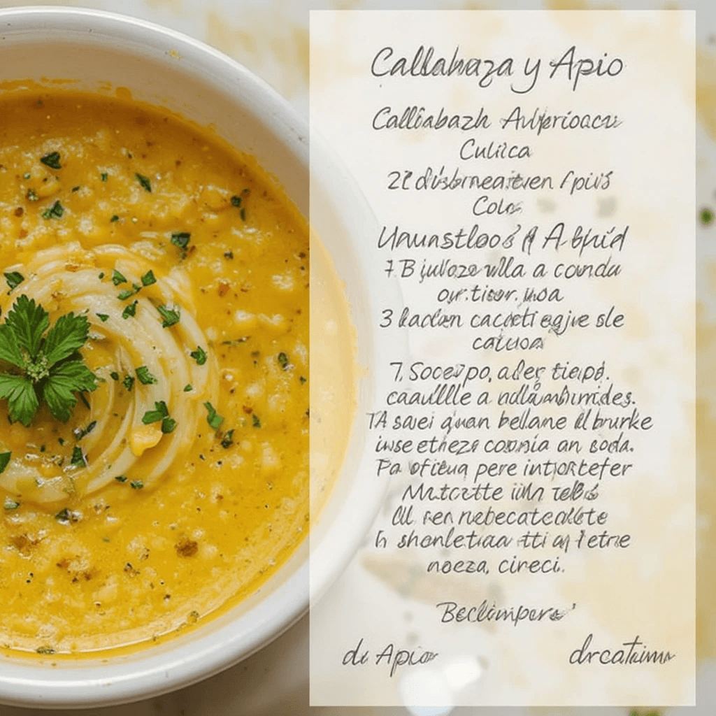 Sopa de Calabaza y Apio: Un Platillo Reconfortante de Argentina