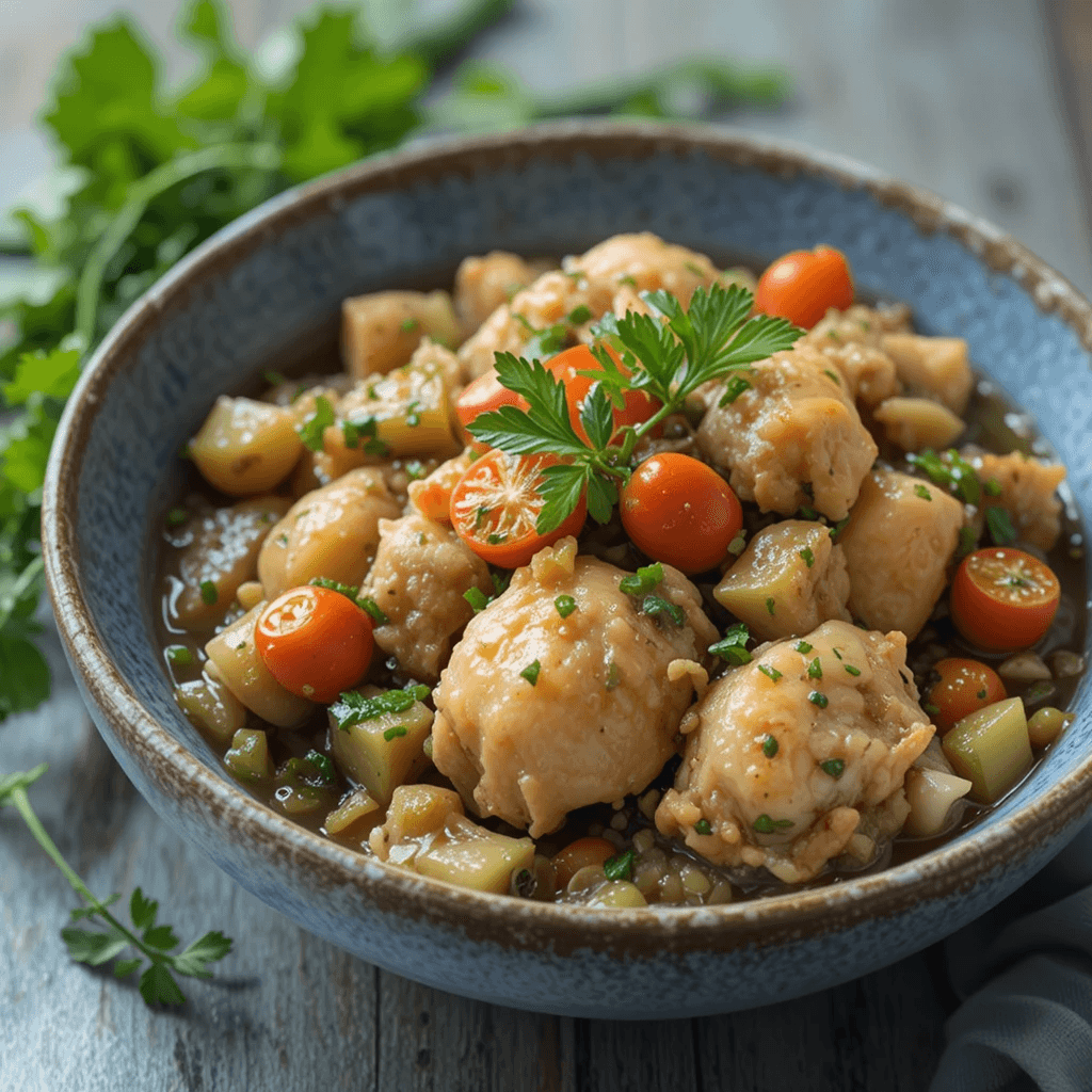 Guiso de Pollo con Zanahorias y Guisantes: Un Plato Reconfortante de Cuba
