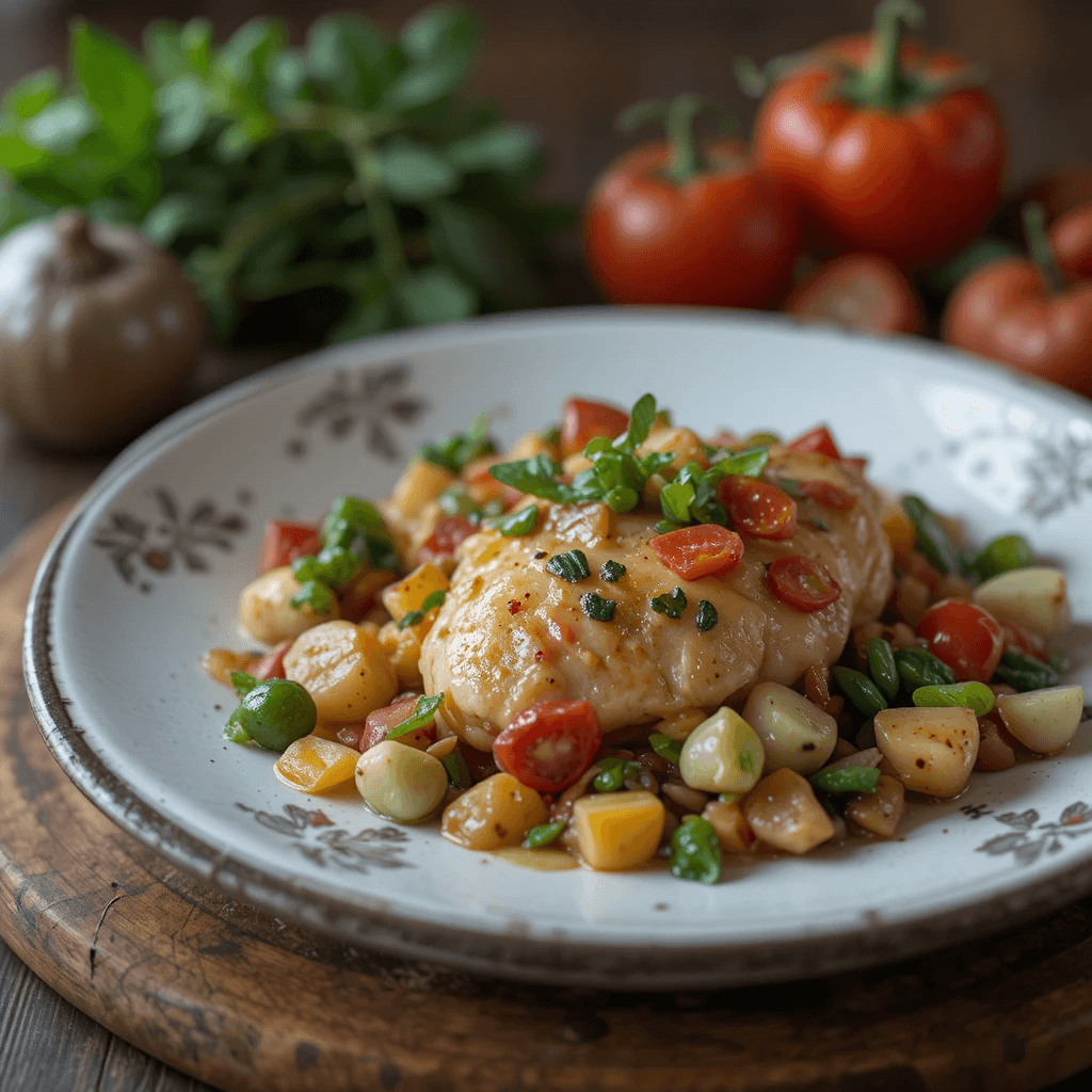 Guiso de Pollo con Zanahorias y Guisantes: Un Plato Reconfortante de Cuba
