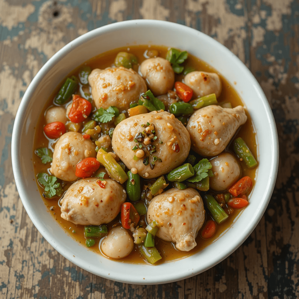 Guiso de Pollo con Zanahorias y Guisantes: Un Plato Reconfortante de Cuba
