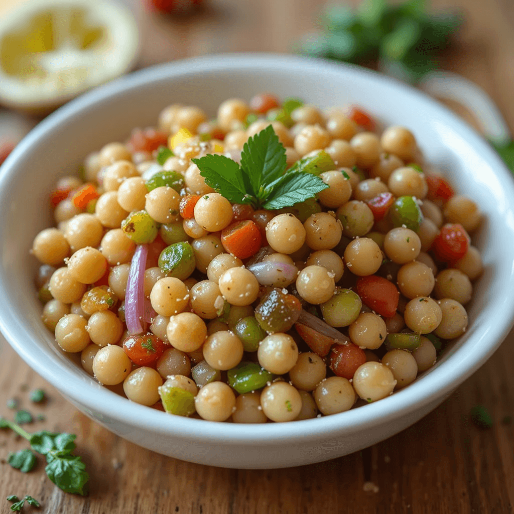 Ensalada de Garbanzos y Pimientos: Un Platillo Fresco de Cuba