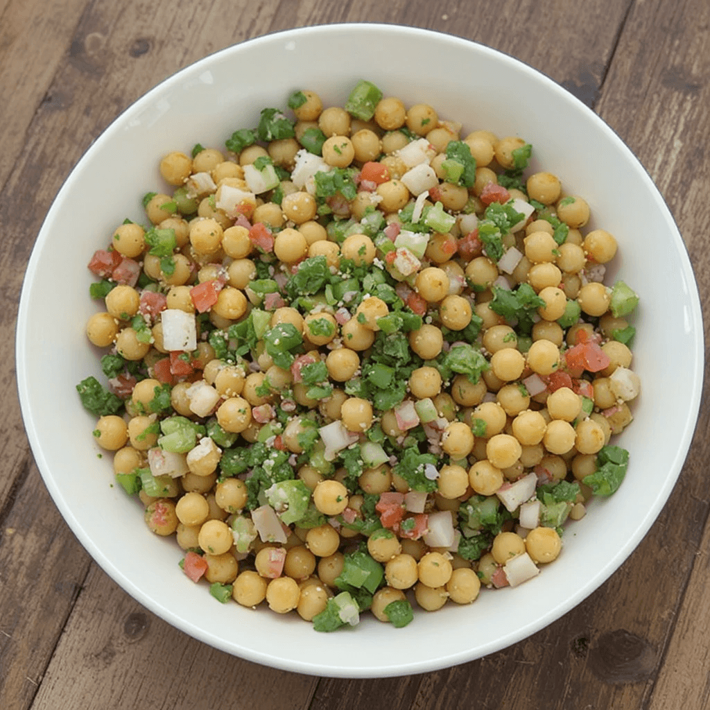 Ensalada de Garbanzos y Pimientos: Un Platillo Fresco de Cuba