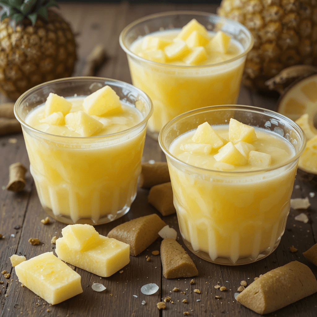 Gelatina de Piña y Coco: Un Refresco Tropical Mexicano