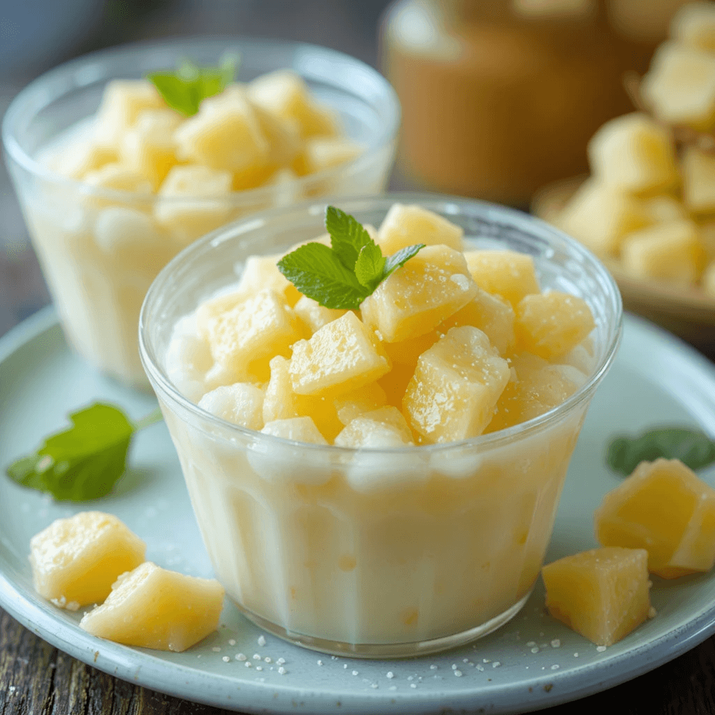 Gelatina de Piña y Coco: Un Refresco Tropical Mexicano