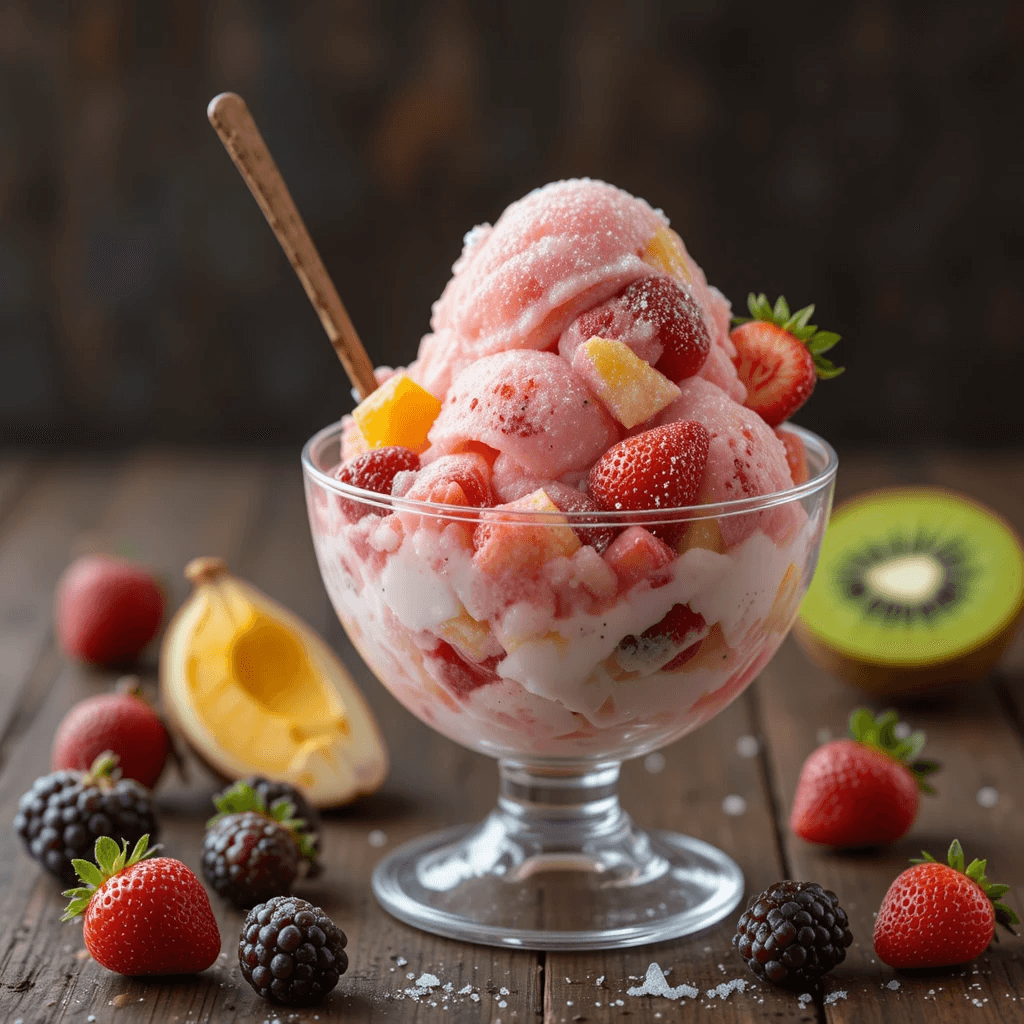 Helado de Yogur con Frutas: Una Delicia Refrescante de México