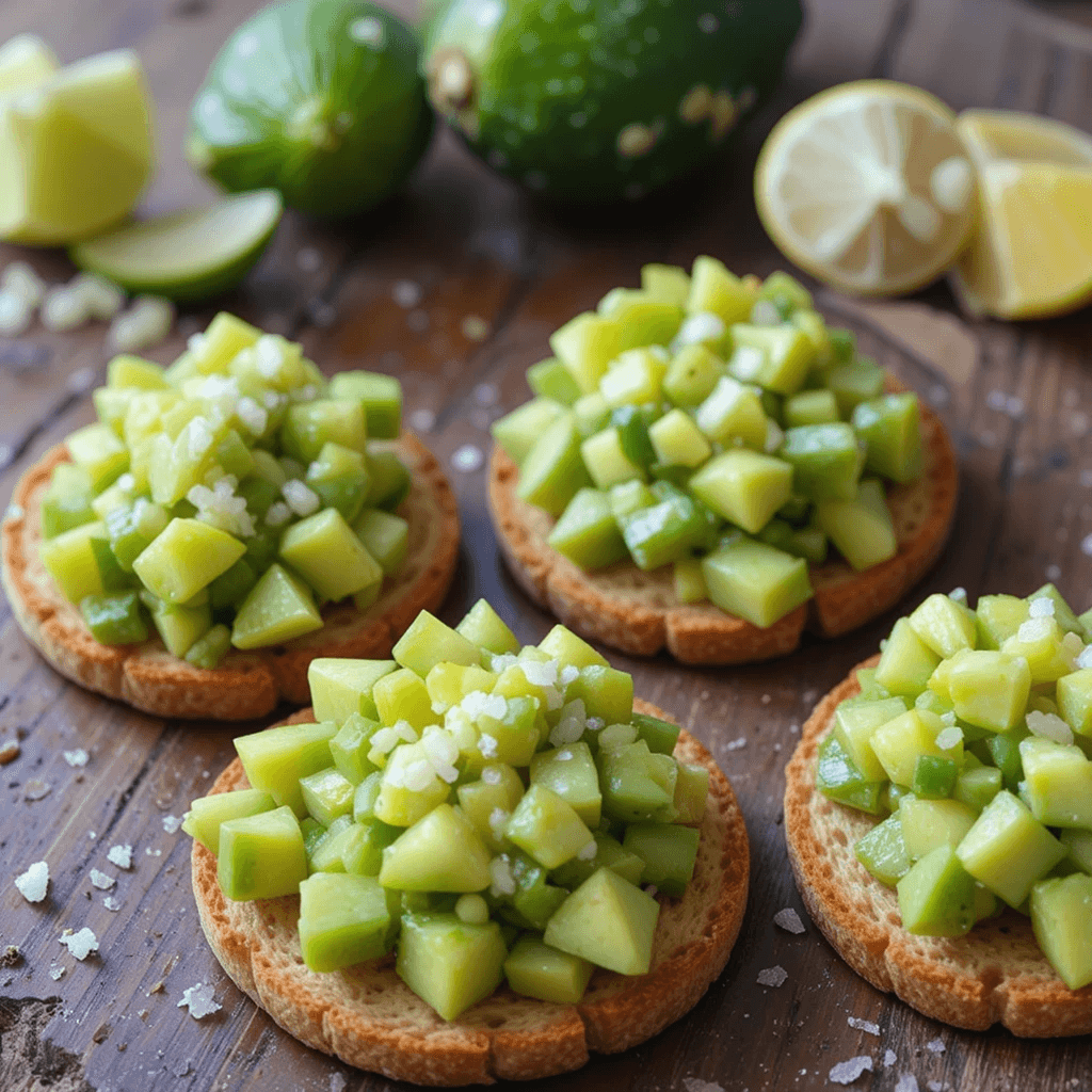 Bocadillos de Aguacate y Limón: Un Manjar Mexicano que Celebra la Frescura