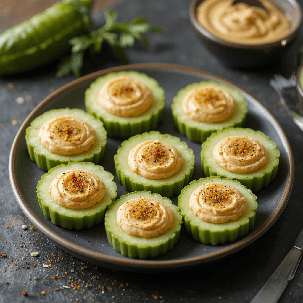 Bocados de Pepino con Hummus: Un Viaje Culinario Saludable desde Argentina
