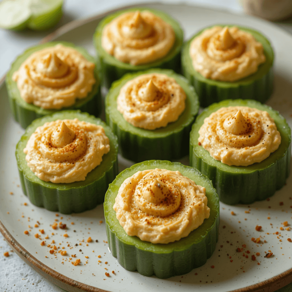 Bocados de Pepino con Hummus: Un Viaje Culinario Saludable desde Argentina
