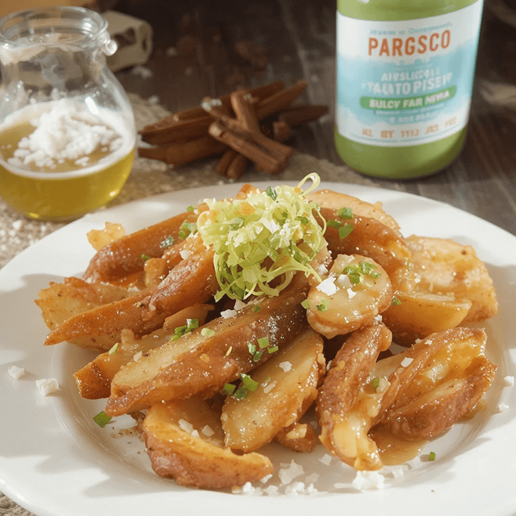 Receta de Papas Fritas Crujientes con Aderezo Dulce y Salado: ¡El Snack Perfecto!